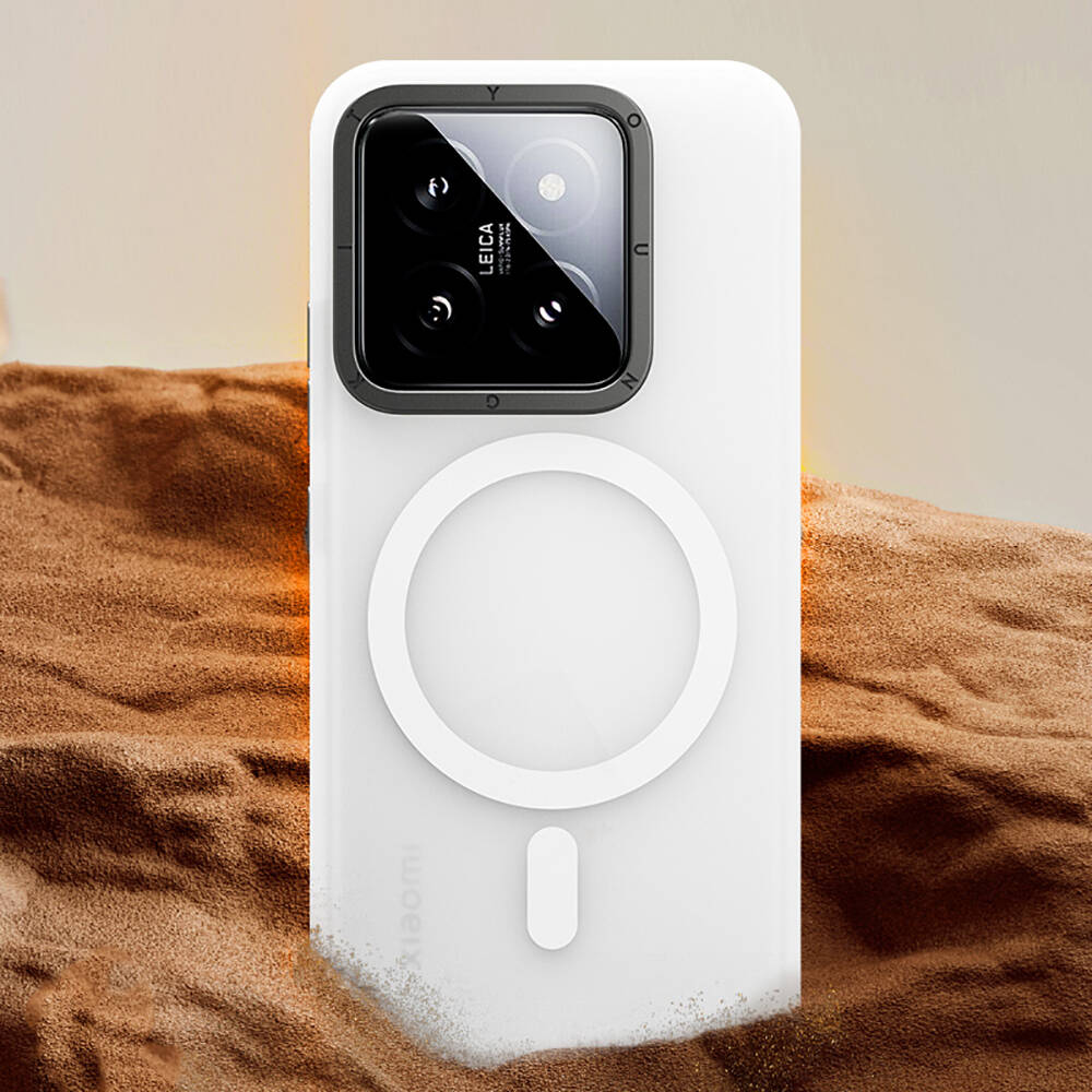 Xiaomi Mi 14 Kılıf M-safe Şarj Özellikli Youngkit Hidden Sand Serisi Kapak Siyah
