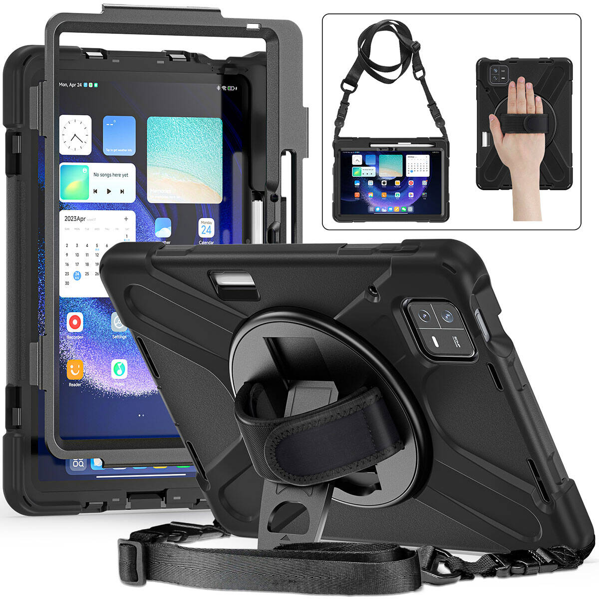 Xiaomi Pad 6 Zore Defender Tablet Silikon Siyah