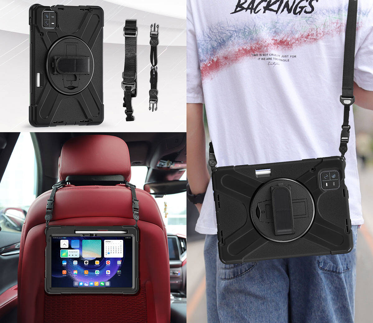 Xiaomi Pad 6 Zore Defender Tablet Silikon Siyah