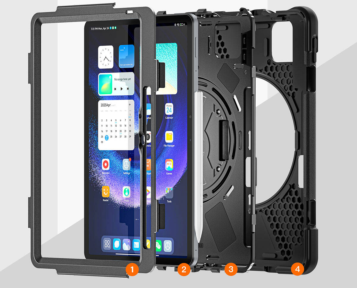 Xiaomi Pad 6 Zore Defender Tablet Silikon Siyah