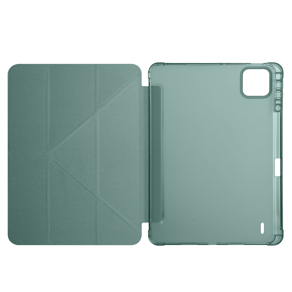 Xiaomi Pad 7 Kılıf Zore Tri Folding Kalem Bölmeli Standlı Kılıf Lila