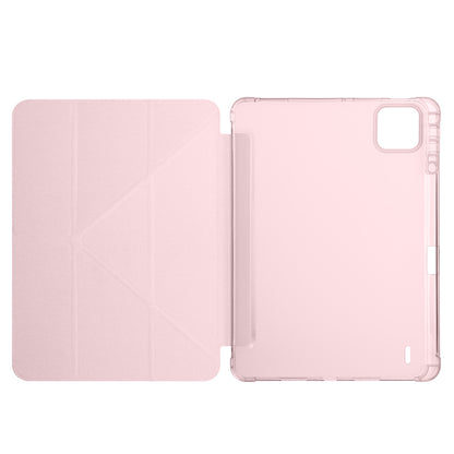 Xiaomi Pad 7 Kılıf Zore Tri Folding Kalem Bölmeli Standlı Kılıf Mavi