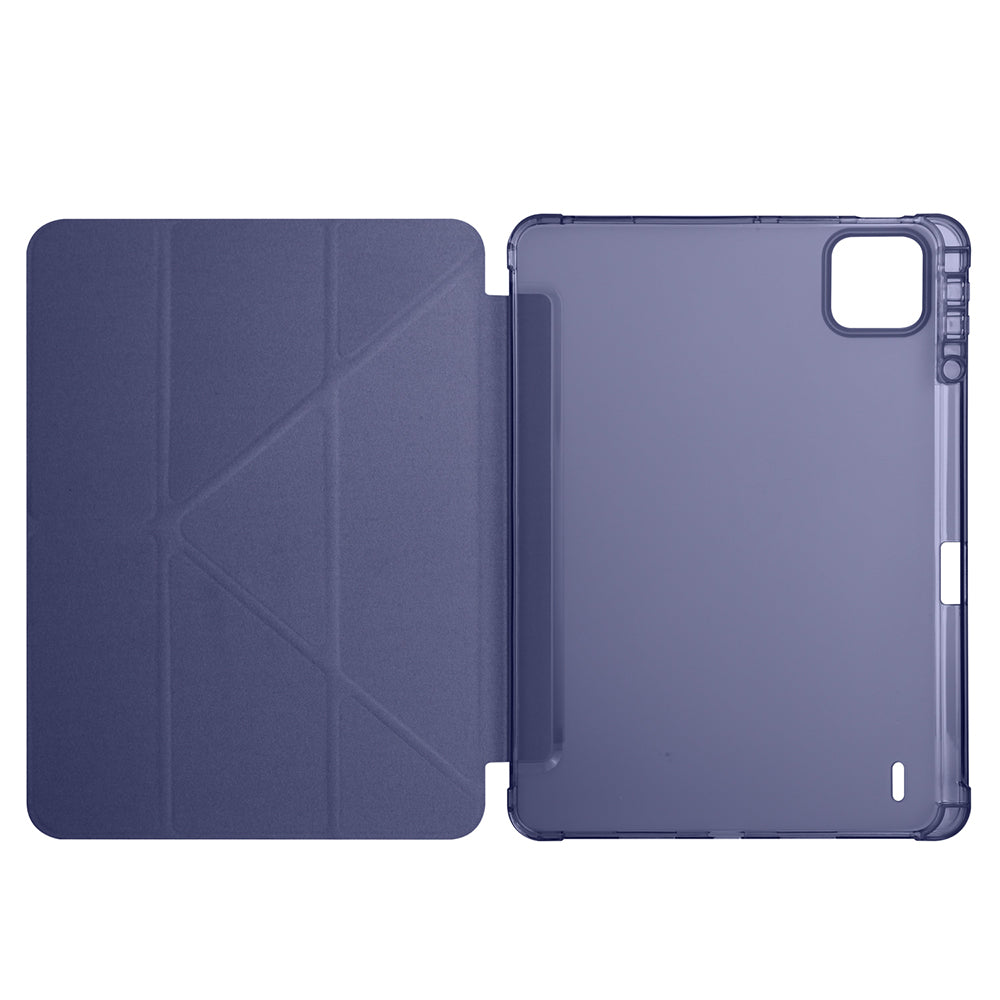 Xiaomi Pad 7 Pro Kılıf Zore Tri Folding Kalem Bölmeli Standlı Kılıf Koyu Yeşil