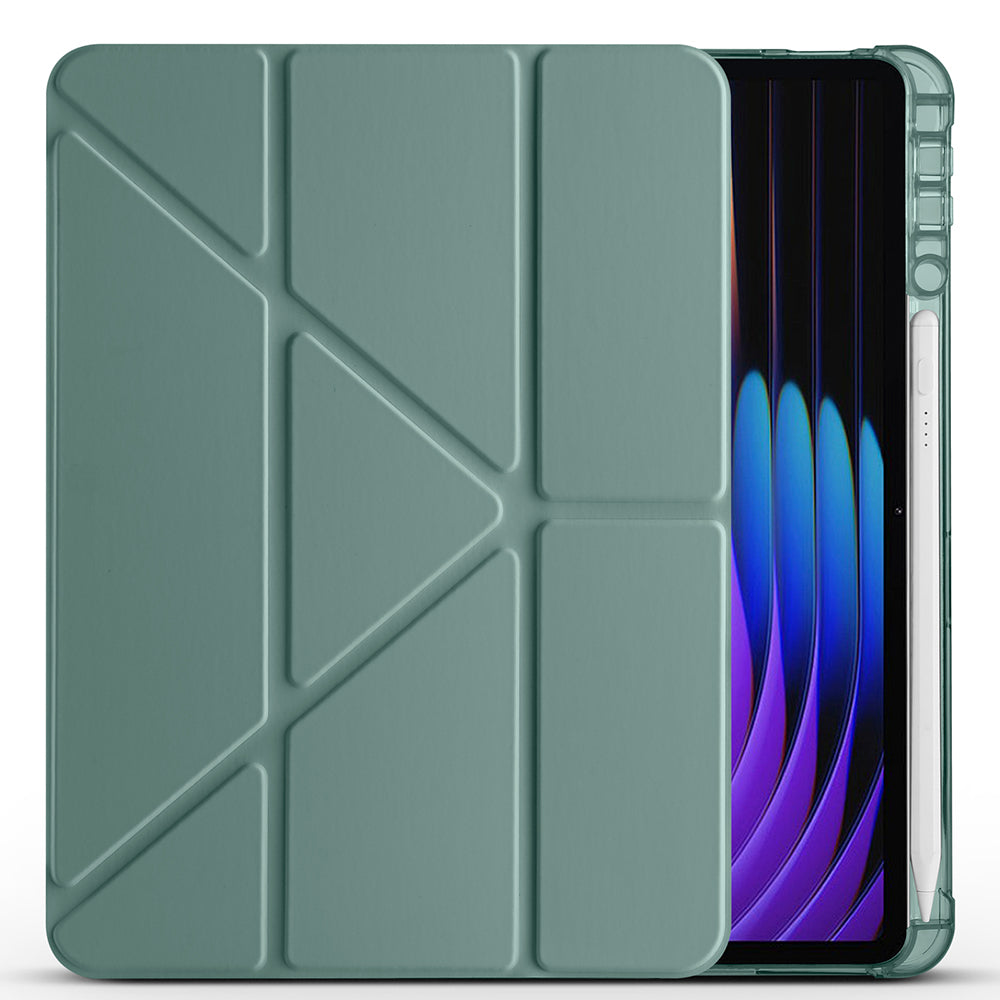 Xiaomi Pad 7 Pro Kılıf Zore Tri Folding Kalem Bölmeli Standlı Kılıf Mavi