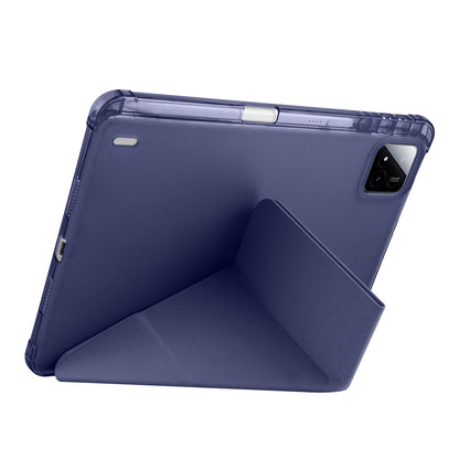 Xiaomi Pad 7 Pro Kılıf Zore Tri Folding Kalem Bölmeli Standlı Kılıf Koyu Yeşil