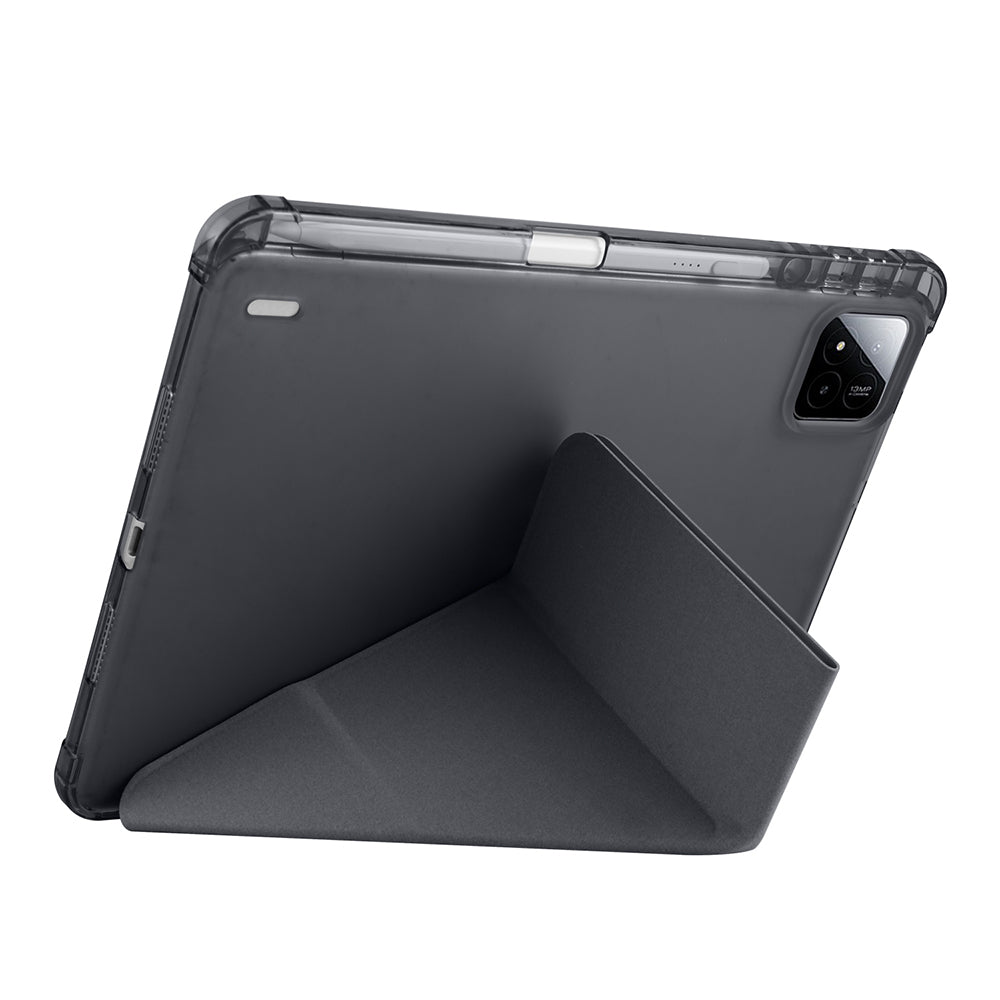 Xiaomi Pad 7 Pro Kılıf Zore Tri Folding Kalem Bölmeli Standlı Kılıf Siyah