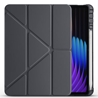 Xiaomi Pad 7 Pro Kılıf Zore Tri Folding Kalem Bölmeli Standlı Kılıf Rose Gold