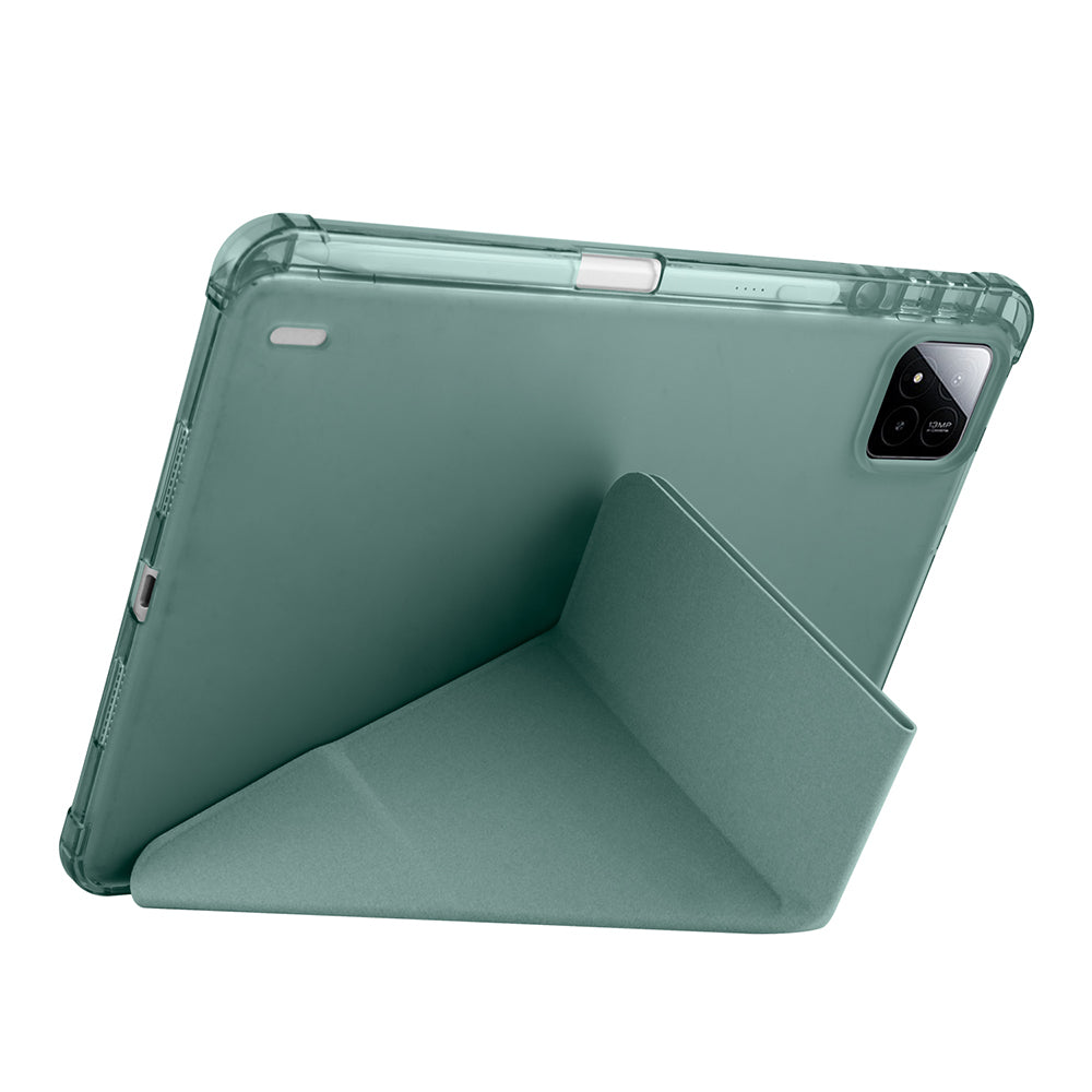 Xiaomi Pad 7 Pro Kılıf Zore Tri Folding Kalem Bölmeli Standlı Kılıf Siyah