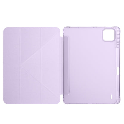 Xiaomi Pad 7 Pro Kılıf Zore Tri Folding Kalem Bölmeli Standlı Kılıf Rose Gold