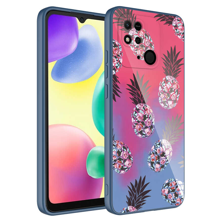 Xiaomi Poco C40 Kılıf Kamera Korumalı Desenli Sert Silikon Zore Epoksi Kapak