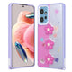 Xiaomi Redmi 12 4G Kılıf Parlayan Simli Kabartma Figürlü Zore Cevze Kapak