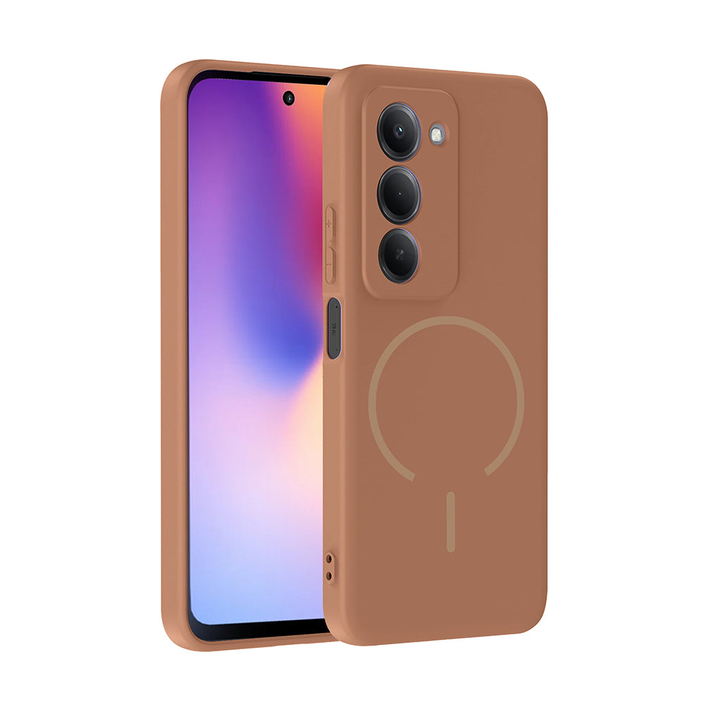 Xiaomi Redmi 15 Kılıf M-safe Şarj Özellikli Zore Meta Kapak