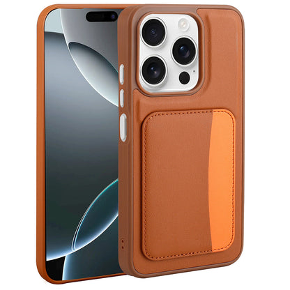 Xiaomi Redmi 15C Kılıf Kartlıklı Zore X-Kart Silikon Kapak Turuncu