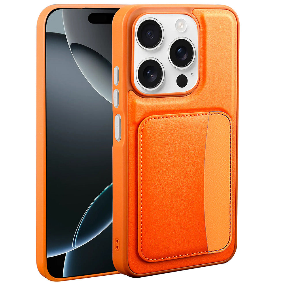 Xiaomi Redmi 15C Kılıf Kartlıklı Zore X-Kart Silikon Kapak Kahverengi