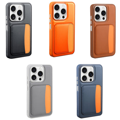 Xiaomi Redmi 15C Kılıf Kartlıklı Zore X-Kart Silikon Kapak Turuncu