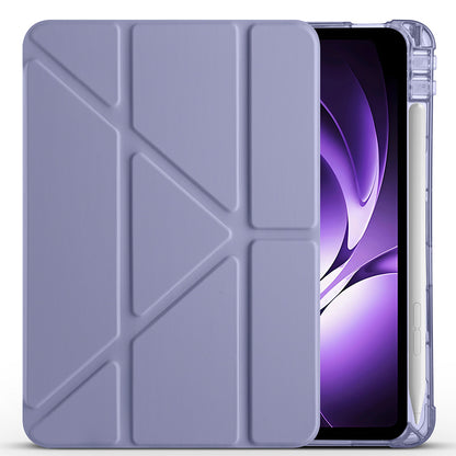 Xiaomi Redmi K Pad Kılıf Zore Tri Folding Kalem Bölmeli Standlı Kılıf Rose Gold