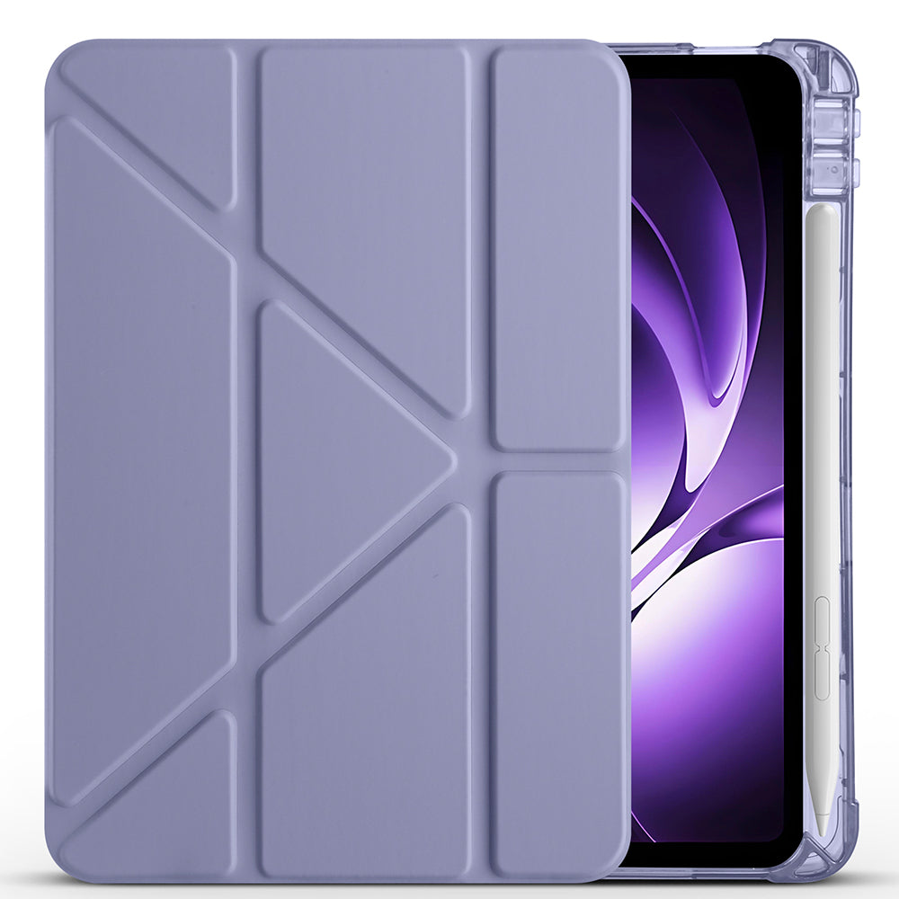 Xiaomi Redmi K Pad Kılıf Zore Tri Folding Kalem Bölmeli Standlı Kılıf Mavi