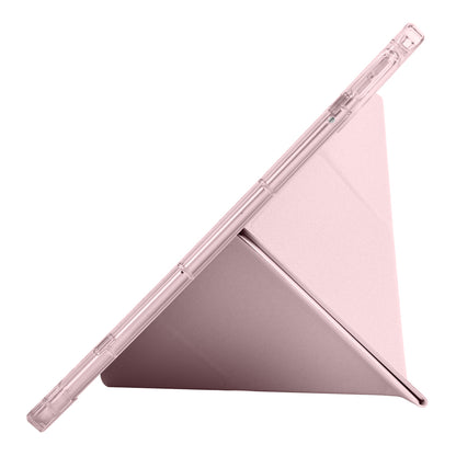 Xiaomi Redmi K Pad Kılıf Zore Tri Folding Kalem Bölmeli Standlı Kılıf Rose Gold