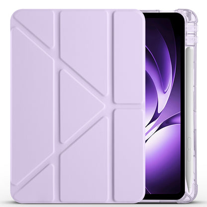 Xiaomi Redmi K Pad Kılıf Zore Tri Folding Kalem Bölmeli Standlı Kılıf Lacivert