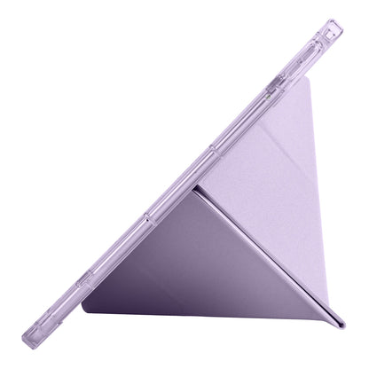 Xiaomi Redmi K Pad Kılıf Zore Tri Folding Kalem Bölmeli Standlı Kılıf Lila