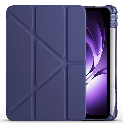 Xiaomi Redmi K Pad Kılıf Zore Tri Folding Kalem Bölmeli Standlı Kılıf Koyu Yeşil