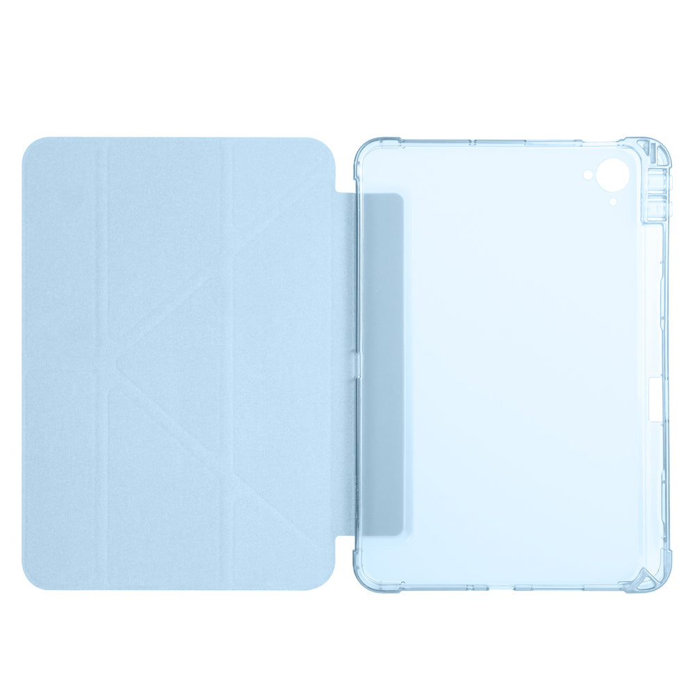 Xiaomi Redmi K Pad Kılıf Zore Tri Folding Kalem Bölmeli Standlı Kılıf Mavi