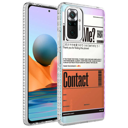 Xiaomi Redmi Note 10 Pro Kılıf Airbag Kenarlı Renkli Desenli Silikon Zore Elegans Kapak