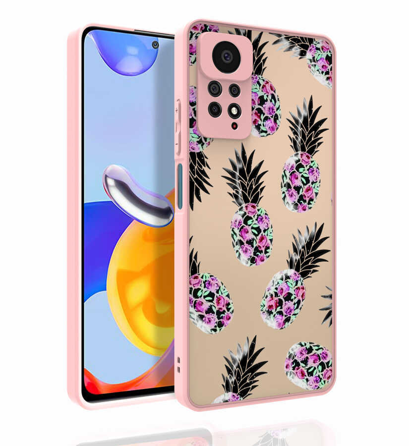 Xiaomi Redmi Note 11 Pro 5G Kılıf Desenli Kamera Korumalı Parlak Zore Nora Kapak