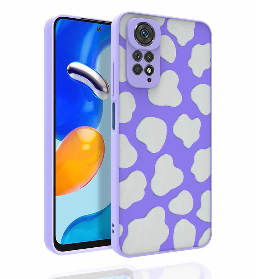 Xiaomi Redmi Note 11S Global Kılıf Desenli Kamera Korumalı Parlak Zore Nora Kapak