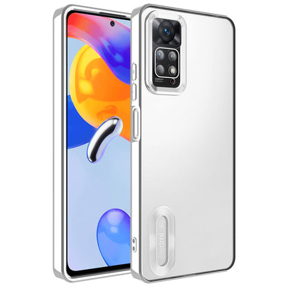 Xiaomi Redmi Note 12 Pro 4G Kılıf Kamera Korumalı Logo Gösteren Zore Omega Kapak