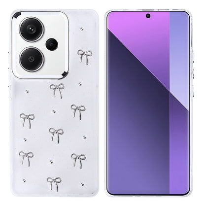 Xiaomi Redmi Note 13 Pro Plus 5G Kılıf Airbag Tasarımlı Simli Şeffaf Zore Kutup Kapak