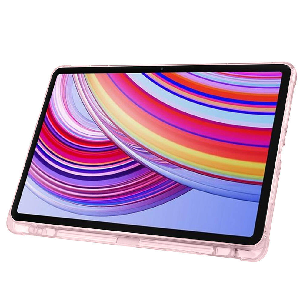 Xiaomi Redmi Pad Pro Kılıf Zore Tri Folding Kalem Bölmeli Standlı Kılıf Mor
