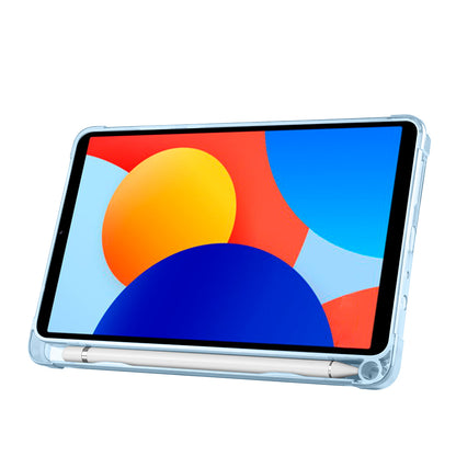Xiaomi Redmi Pad SE 8.7 Kılıf Zore Tri Folding Kalem Bölmeli Standlı Kılıf Mavi