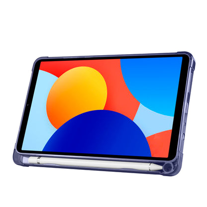 Xiaomi Redmi Pad SE 8.7 Kılıf Zore Tri Folding Kalem Bölmeli Standlı Kılıf Koyu Yeşil