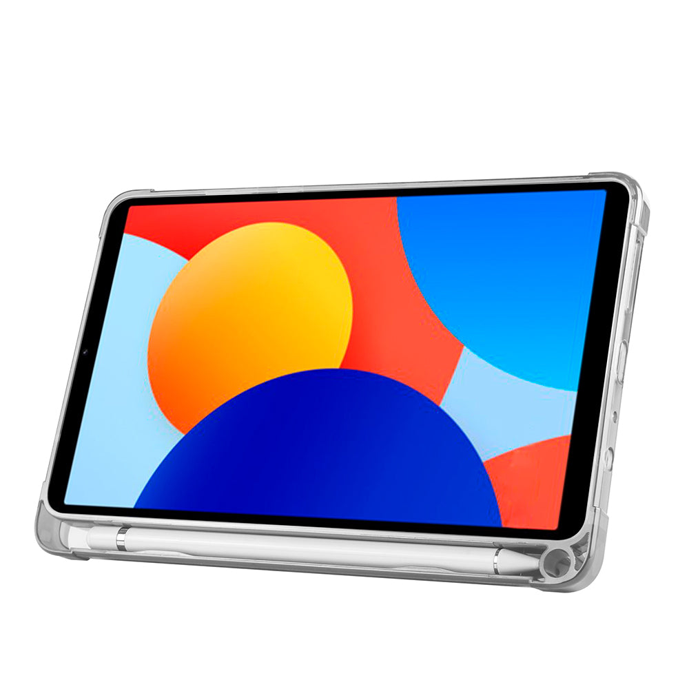 Xiaomi Redmi Pad SE 8.7 Kılıf Zore Tri Folding Kalem Bölmeli Standlı Kılıf Lila