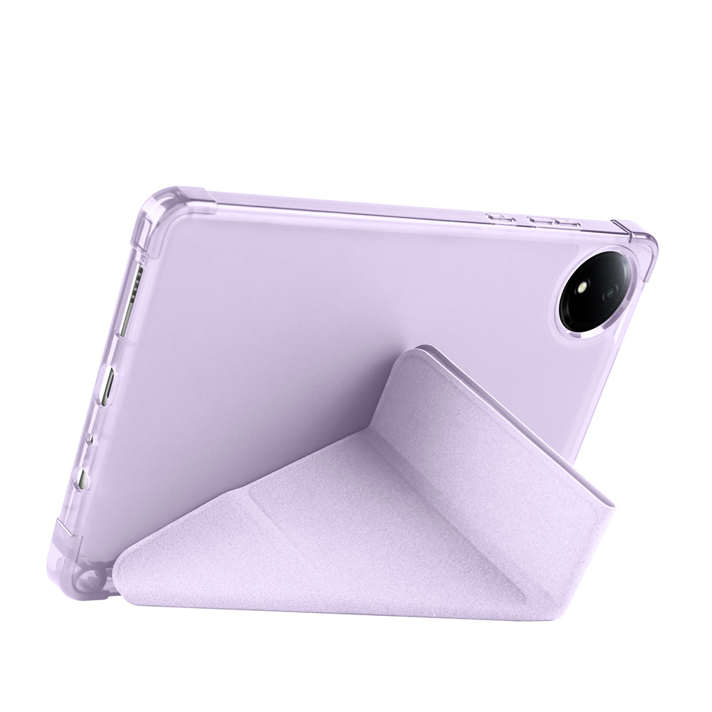 Xiaomi Redmi Pad SE 8.7 Kılıf Zore Tri Folding Kalem Bölmeli Standlı Kılıf Lila