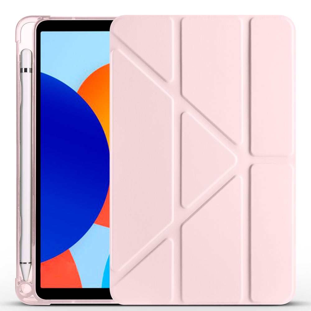 Xiaomi Redmi Pad SE 8.7 Kılıf Zore Tri Folding Kalem Bölmeli Standlı Kılıf Siyah