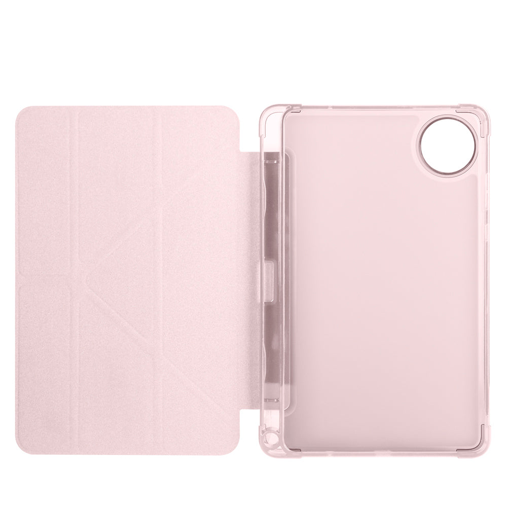 Xiaomi Redmi Pad SE 8.7 Kılıf Zore Tri Folding Kalem Bölmeli Standlı Kılıf Koyu Yeşil