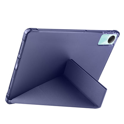 Xiaomi Redmi Pad SE Kılıf Zore Tri Folding Kalem Bölmeli Standlı Kılıf Rose Gold