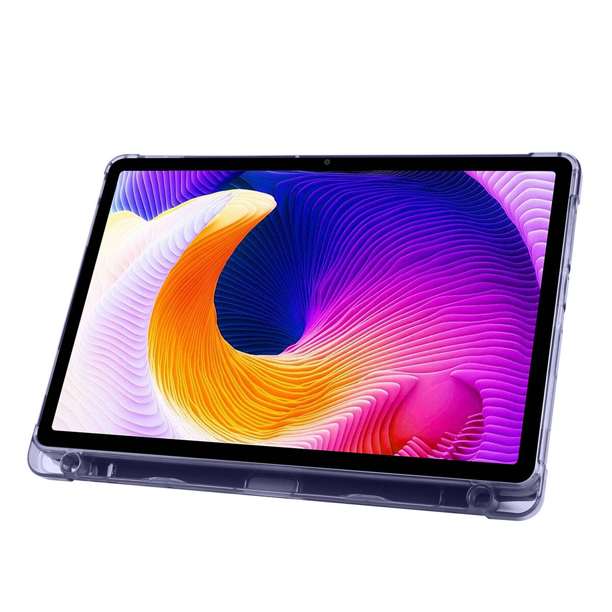 Xiaomi Redmi Pad SE Kılıf Zore Tri Folding Kalem Bölmeli Standlı Kılıf Lacivert