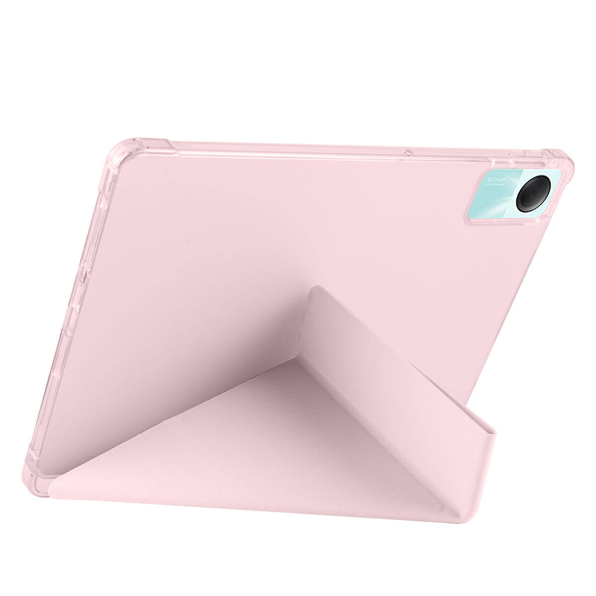 Xiaomi Redmi Pad SE Kılıf Zore Tri Folding Kalem Bölmeli Standlı Kılıf Siyah