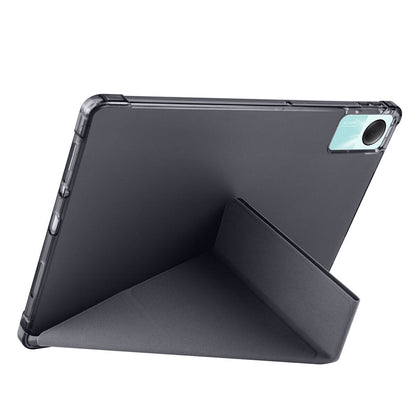 Xiaomi Redmi Pad SE Kılıf Zore Tri Folding Kalem Bölmeli Standlı Kılıf Mavi