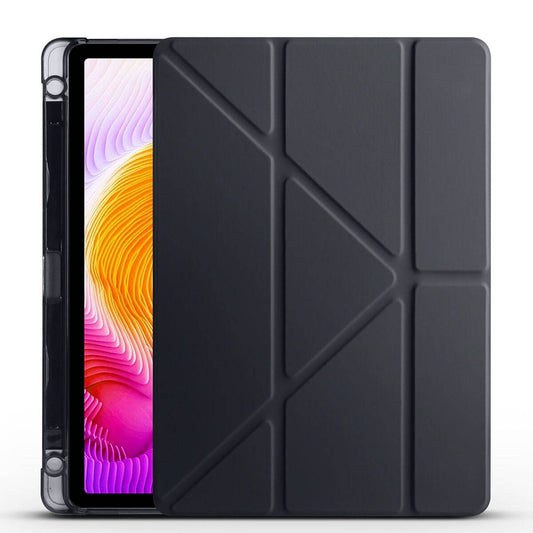 Xiaomi Redmi Pad SE Kılıf Zore Tri Folding Kalem Bölmeli Standlı Kılıf Siyah