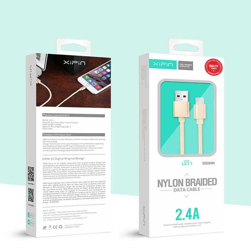 Xipin LX11 Type-C Gold Usb Kablo Gold