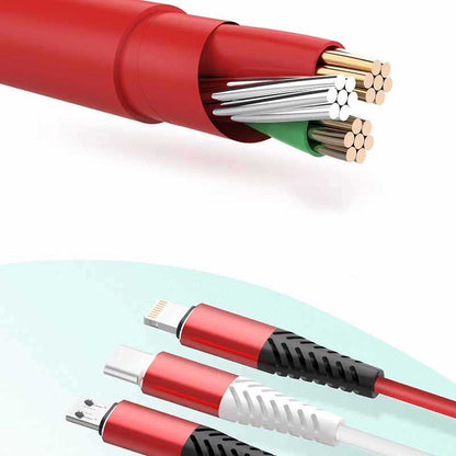 Xipin LX21 Micro Usb Kablo 1.2 M Kırmızı