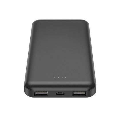 Xipin PX102 Hızlı Şarj Özellikli LED Göstergeli Dual USB Taşınabilir Akıllı Powerbank 10000mAh Beyaz