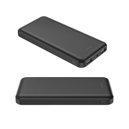 Xipin PX102 Hızlı Şarj Özellikli LED Göstergeli Dual USB Taşınabilir Akıllı Powerbank 10000mAh Beyaz