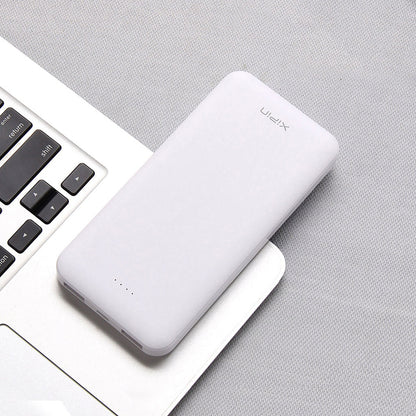Xipin PX102 Hızlı Şarj Özellikli LED Göstergeli Dual USB Taşınabilir Akıllı Powerbank 10000mAh Siyah