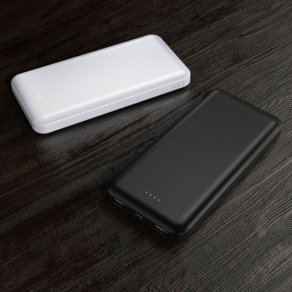 Xipin PX102 Hızlı Şarj Özellikli LED Göstergeli Dual USB Taşınabilir Akıllı Powerbank 10000mAh Beyaz