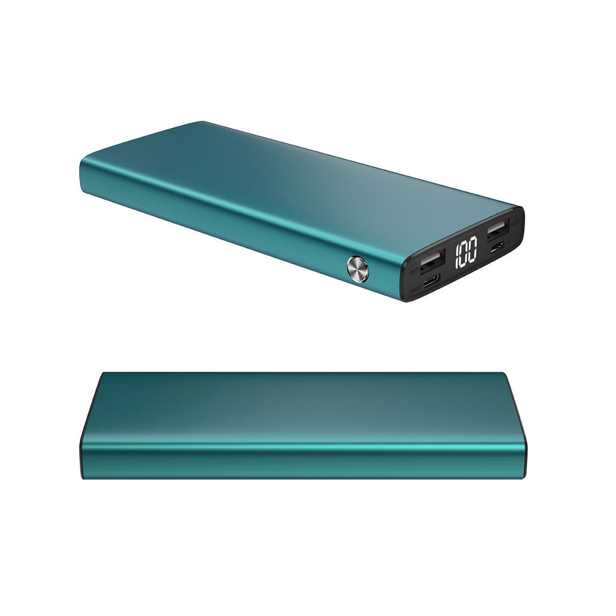 Xipin PX701-Q Hızlı Şarj Özellikli Dijital Ekran Göstergeli Dual USB Taşınabilir Powerbank 10000mAh Mavi